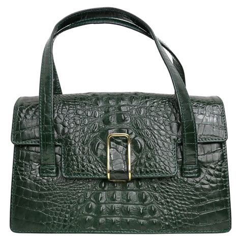 crocodile embossed handbags